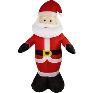 Northlight Inflatable Lighted Santa Claus Christmas Yard Art Decoration, 4'