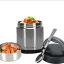 Thermo for Hot Food 33.8OZ, Vacuum Insulated Food Jar for Adults, Stainless Steel Soup Thermo Wide Mouth Leakproof Lunch Containers with Spoon for School Office