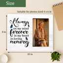 Memorial Sympathy Bereavement Gifts Picture Frame for Loss of a Loved One, In Loving Memory Wooden Picture Frames