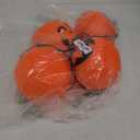 4 Pcs Plastic Pumpkin Buckets Trick or Treat Halloween Candy Baskets with Handle 6.7 x 5.1 Inches Plastic Pumpkin Large Portable Candy Basket for Halloween Trick or Treat Party Supplies