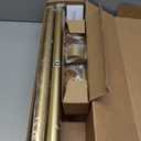 GEEBOBO 2 Pack Gold Curtain Rods for Windows 28 to 48 Inch, 1 Inch Adjustable Heavy Duty Easy Install Curtain Rods Set for Outdoor, Patio, Farmhouse, Bedroom, Living Room (Gold, 30" - 60", 2 Pack)