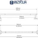 24 Inch Matte Black Towel Bar Towel Rack for Bathroom Kitchen Hand Towel Holder Dish Cloths Hanger SUS304 Stainless Steel RUSTPROOF Wall Mount