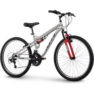 Huffy Stone Mountain Bike for Men and Women, 20/24/26, 6-Speed (20) or 21-Speed, Front or Dual Suspension (Varies), Multiple Colors, Adjustable Saddle, Shimano Equipped, All-Terrain Tires