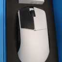 Lamzu Paro Gaming Mouse, Ergonomic, Paw 3950, Nordic 52840, 8k Compatible, 8K Dongle Included (White)