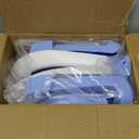 MoreFeel Collapsible Baby Bathtub for Newborn with Thermometer & 1 Hooded Towel & 1 Soft Floating Cushion,Portable Travel Bathtub with Drain Hole, Durable Foldable Baby Tubs for Infants to Toddler