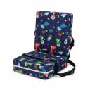 Toddler Booster Seat for Dining Table, Dinosaur Booster Seat for Table with Backrest and Adjustable Seat Belts Non-Slip Bottom Portable Booster Seat Increasing Cushion for Kid Baby Eating Travel Home