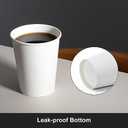 AOZITA 1200 Pack 12 oz Disposable Paper Coffee Cups, White Paper Hot/Cold Beverage Drinking Cup for Water, Juice, Coffee, Tea