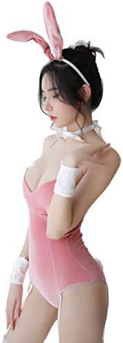 Bunny Costume Sexy Women for Women Women's Rabbit Costume Haute Sexy Bunny Bodysuit Cosplay Costume JK Party Size S -M
