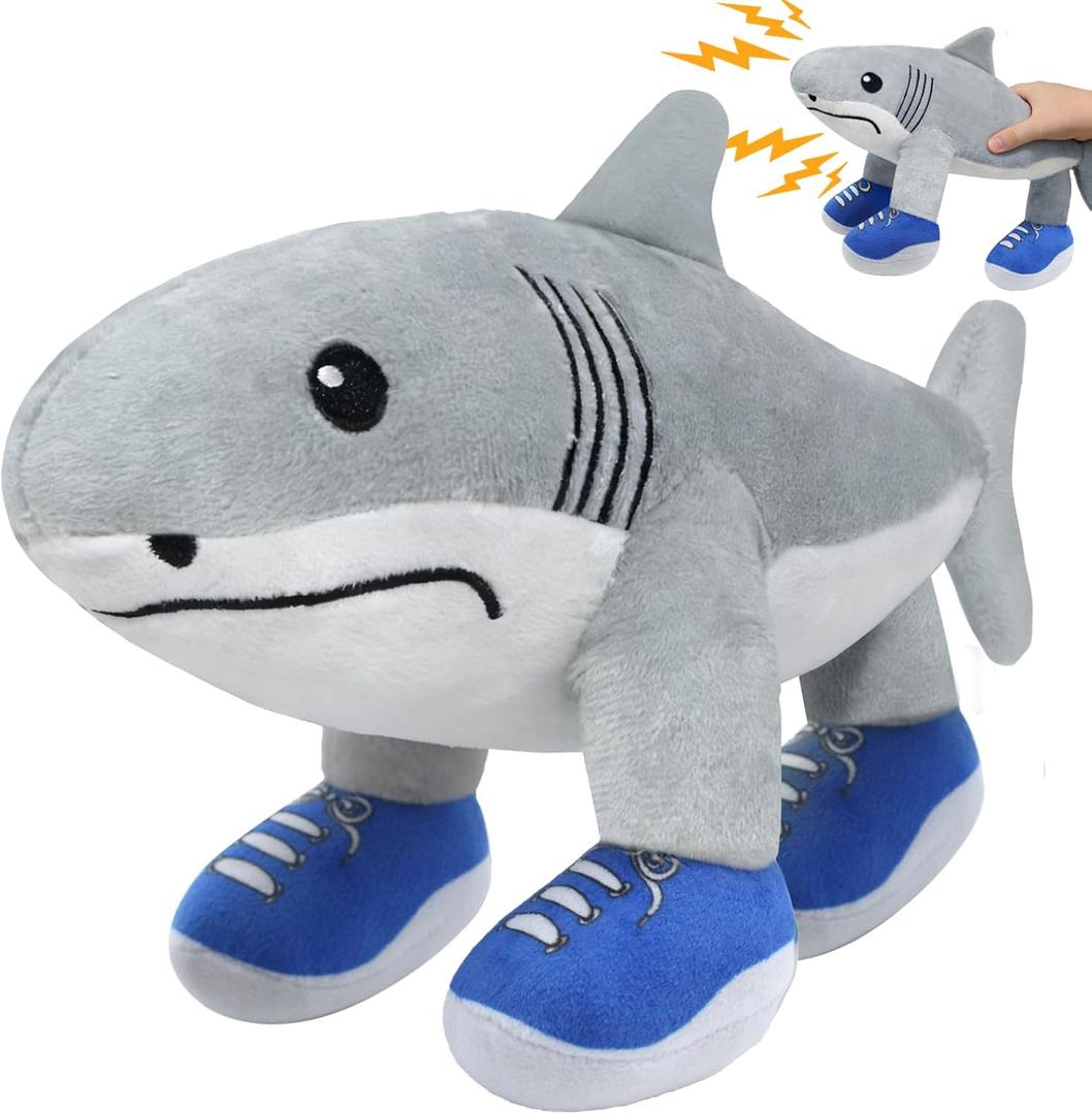 Prank Sound Plush, Italian Brainrot Toys - Tralalero Tralala Toy Shark Plushies for Boys/Girls, Steal A Brain Rot Soft Stuffed Meme Doll, Funny Kids Toys - Birthday Gifts for Teens