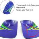 RooRuns FitFeet Orthotic Inserts 3/4 Length, High Arch Support Foot Insoles for Over-Pronation, Plantar Fasciitis, Flat Feet - Shoe Inserts for Walking, Running Men and Women