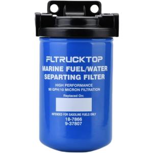 MAR-10MEL-00-00 Water Separator Filter 10 Micron with Filter Base for Yamaha MAR-FUELF-IL-TR Sierra 18-7866 Mallory 9-37807 Outboard Motors