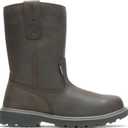 Wolverine Men's Floorhand Waterproof 10" Steel Toe Work Boot, Dark Brown, 11.5 W US