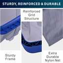 POOLAZA Pool Skimmer Net, Larger Capacity Pool Net Skimmer with Durable Deep Net, Sturdy Frame Pool Nets for Cleaning Effortlessly, High-Efficiency Pool Leaf Net with Easy Scoop Edges