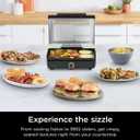 Ninja Sizzle 14" Electric Griddle, 500F High Heat Kitchen Grill with Nonstick Plate, Low-Smoke Technology, Edge-to-Edge Heating, Family-Sized Capacity, Countertop Cooking ToolIndoor,1450 W (GR100GDL)