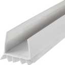 M-D Building Products Vinyl Cinch® U-Shape Door Bottom Seal, Slide-On Weatherstripping Draft Stopper, Easy to Install, Fits 36” x 1-3/4” Doors, Fills 3/8”- 3/4” Gaps, 2 Pack of 43336, White