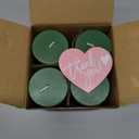 4 Pack Green Tea Scented Pillar Candles, 2x4 Inch, Long-Lasting, Dripless and Smokeless, Ideal for Home Dcor, Parties Weddings and Relaxation