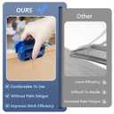 LUVRD Edge Banding Trimmer with [Tungsten Carbide Blades] & ABS Body, Pneumatic Edge Banding Cutter for Laminate, Melamine, Wood, PVC, Veneer - Double Edge Operation (Blue)