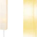 Japanese Floor Lamp with Rice Paper Shade - Corner Lamp for Bedroom, Office & Living Room - Beige (Square)