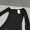 BONITEE Women Off The Shoulder Asymmetrical Tops Long Sleeve Boat Neck Clothes Casual Dressy Blouse Shirts (X-Small)