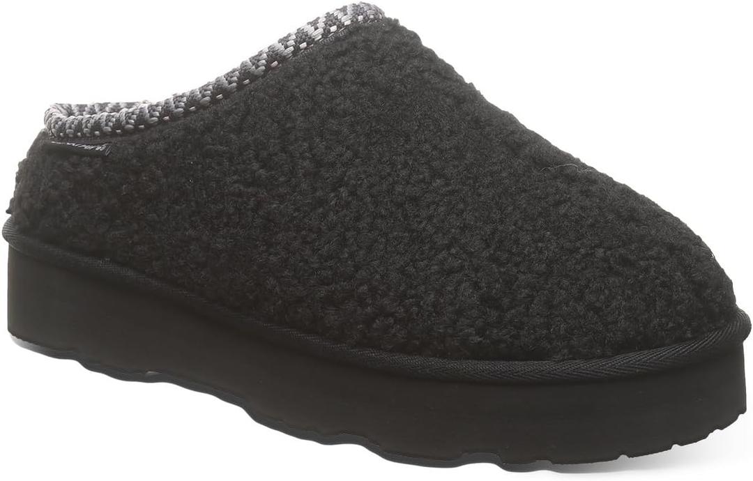 BEARPAW Women's Snuggle Martis Slipper | Women's Slipper | Women's Shoe | Comfortable & Lightweight | Multiple Colors & Sizes (8, Black Ii)