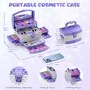 PERRYHOME Kids Makeup Set for Girl 56 Pcs Washable Real Cosmetic, Non-Toxic Frozen Toys Toddler Makeup Kit, Princess Dress up Christmas & Birthday Girl Gift for 3 4 5 6 7 8 9 10 11 12 Year Old Girls