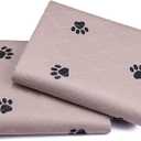 Washable Dog Pee Pads with Puppy Grooming Gloves,Puppy Pads,Reusable Pet Training Pads,Large Dog Pee Pad,Waterproof Pet Pads for Dog Bed Mat,Super Absorbing Whelping Pads (24x24 Inch (Pack of 4))