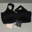 PoseFree Women's Seamless Wireless Supportive Bra Push Up Comfort Soft No Underwire Full Coverage T-Shirt Bra (3X-Large, Black)