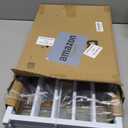 BFNN Free Standing Dog Gate, 16.5" High Short Pet Gate for Stairs and Doorways, Up to 48" Wide Foldable Puppy Fence, Indoor & Outdoor Use, No Drilling and No Assembly, for Small & Toy Dogs, White