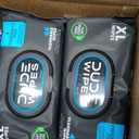 DUDE Wipes Unscented Flushable Wipes - Extra-Large Adult Wet Wipes for Sensitive Skin - 6 Pack (288 Count) - Infused with Vitamin E and Aloe - Septic and Sewer Safe