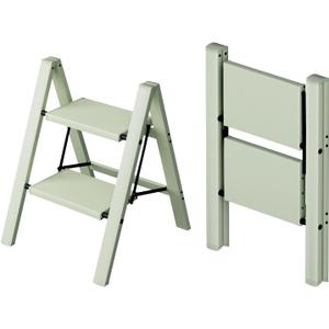 Taranta 2 Step Ladder,Aluminum Lightweight Folding 2 Step Stool with Anti-Slip Wide Pedal,330lbs Capacity Step Ladder for Household,Kitchen,Office - Fairyland Green
