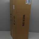 31.5" Flush Mount Ceiling Light, 5-Light Industrial Vintage Chandelier with Matte Black & Brushed Bronze Finish, Large Close to Ceiling Lighting for Dining Room, Kitchen Island, Living Room, Hallway