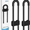 Baby Proofing Cabinets,Cabinet Locks for Babies,2 Pack U-Shaped Child Locks for Cabinets, Child Proof Cabinet Latches,Child Safety Cabinet Locks with Adjustable by SPISPI (Black)