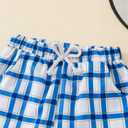 Toddler Boy Halloween Outfit Truck Pumpkin Embroidered T-shirt+Striped Shorts Fall Set (White)