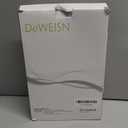 deweisn Dresser Mount Tri-Fold Lighted Vanity Mirror with 21 LED Lights, Touch Screen and 3X/ 2X/ 1X Magnification, Two Power Supply Modes Make Up Mirror, Travel Mirror