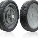 40987 Lawn Sweeper Wheel Tire Complete Assembly Set Compatible with Craftsman Tow-Behind Lawn Sweeper 2 PCS