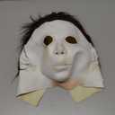 MILRCH Michael Myers mask 1978 Halloween Movie Latex mask, Realistic Horror mask Scary Cosplay mask. (White)