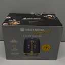 West Bend Timeless 2-Slice Toaster with 7 Browning Levels, Bagel/Waffle/Defrost Settings, High-Lift Lever, Anti-Jam, Easy-Clean Crumb Tray, 2-Slice, Blue/Gold