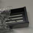 4 Pack Magnetic Spice Rack Organizer for Refrigerator and Oven, Black Fridge Organizers and Storage for Kitchen