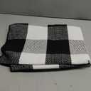 CAINANEL Buffalo Plaid Outdoor Rug Front Door Mat 27.5'' x 43'' Black and White Front Porch Rug Welcome Doormats for Farmhouse Entrance Porch Outdoors Decor