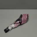Raveahem Glitter Large Rave Folding Clack Hand Fan with Holster for Men/Women Handheld Fan for EDM,Festival,Club,Party,Dance (Pink)