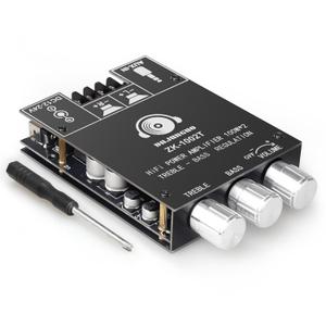 100W+100W Amplifier Board with Treble and Bass Control, DC 924V, BT and AUX Inputs, 2.0 Channel Stereo AMP Board for DIY Wireless Speakers, Password Free (DAJUNGUO ZK1002T)
