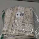 WondRg 8x10 Washable Beige Area Rug Vintage Living Room Bedroom Carpet Non-Slip Soft Low Pile Distressed Indoor Large Throw Rug for Dining Room Office