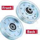 GELASKA 2 Pack 756-0627B Idler Pulley Replaces MTD 756-0627D Idler Pulley, MTD 756-0627 Flat Idler Pulley, 756 0627B, 756-0365, 956-0365 for Cub Cadet Lt1045, Lt1018, Lt1046, Lt1500, I1046 Tractors