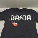 Mama Rockin One Birthday Family Matching Rock Guitar TShirt (L, Black)