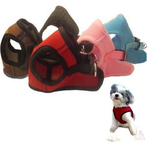 Soft No Pull Step-in Dog Harness Small Dog XXS XS Vest for Teacup, Chihuahua, Yorkie, Pomeranian Dog Vest Harness for Puppy Comfy Red Mesh for Puppies (S 12.5"-13.5" 5-6.5 lbs, Red)