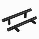 homdiy Black Cabinet Handles 30Pack 3inch Hole Center Kitchen Drawer Pulls and Knobs Stainless Steel Cabinet Hardware for Bathroom, Cupboard