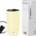 Simple Modern Travel Coffee Mug Tumbler with Flip Lid | Reusable Insulated Stainless Steel Cold Brew Iced Coffee Cup Thermos | Gifts for Women Men Him Her | Voyager Collection | 16oz | Buttercup