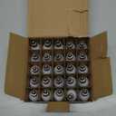 25 Pack C7 LED White Replacement Christmas Light Bulbs, 0.6 Watt White Plastic Night Light Bulbs for Outdoor String Lights, Candelabra Lamp, C7/E12 Candelabra Base