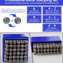 Metal Stamping Kit, Complete Jewelry Making Stamping Tools with 6mm Font Uppercase, Number Punches & 3mm Lowercase Letter, Metal Stamping Jig, Hammer and Steel Bench Block