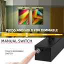 RAIFOOLLY Picture Light, Picture Lights for Wall Cordless, 20inch Picture Lights with Timer and Dimmable, Battery Wall Lights for Display Gallery Painting Art Frame Portrait - Black Metal